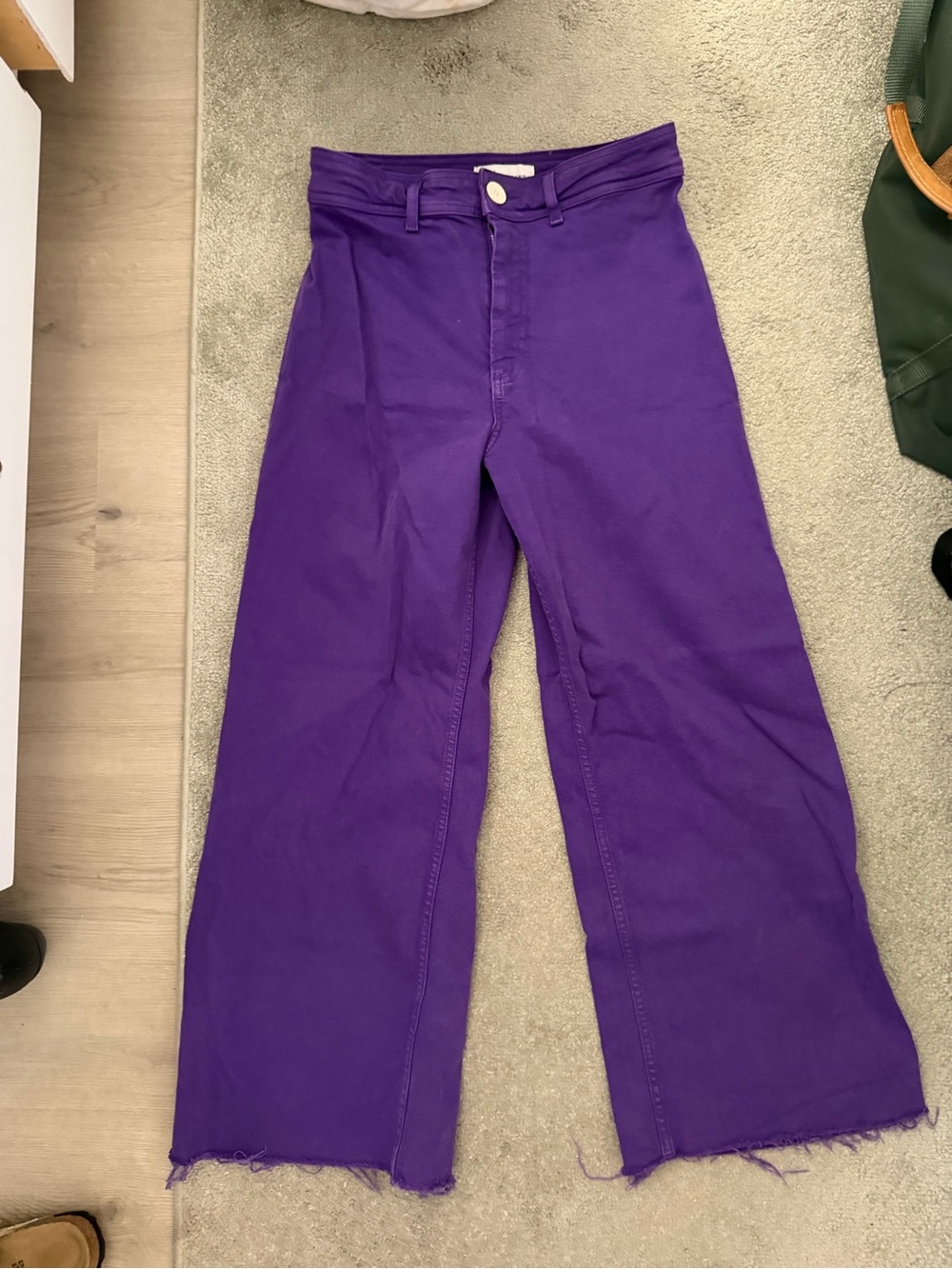 Zara - 8 - Purple Wide-Leg Women’s Jeans